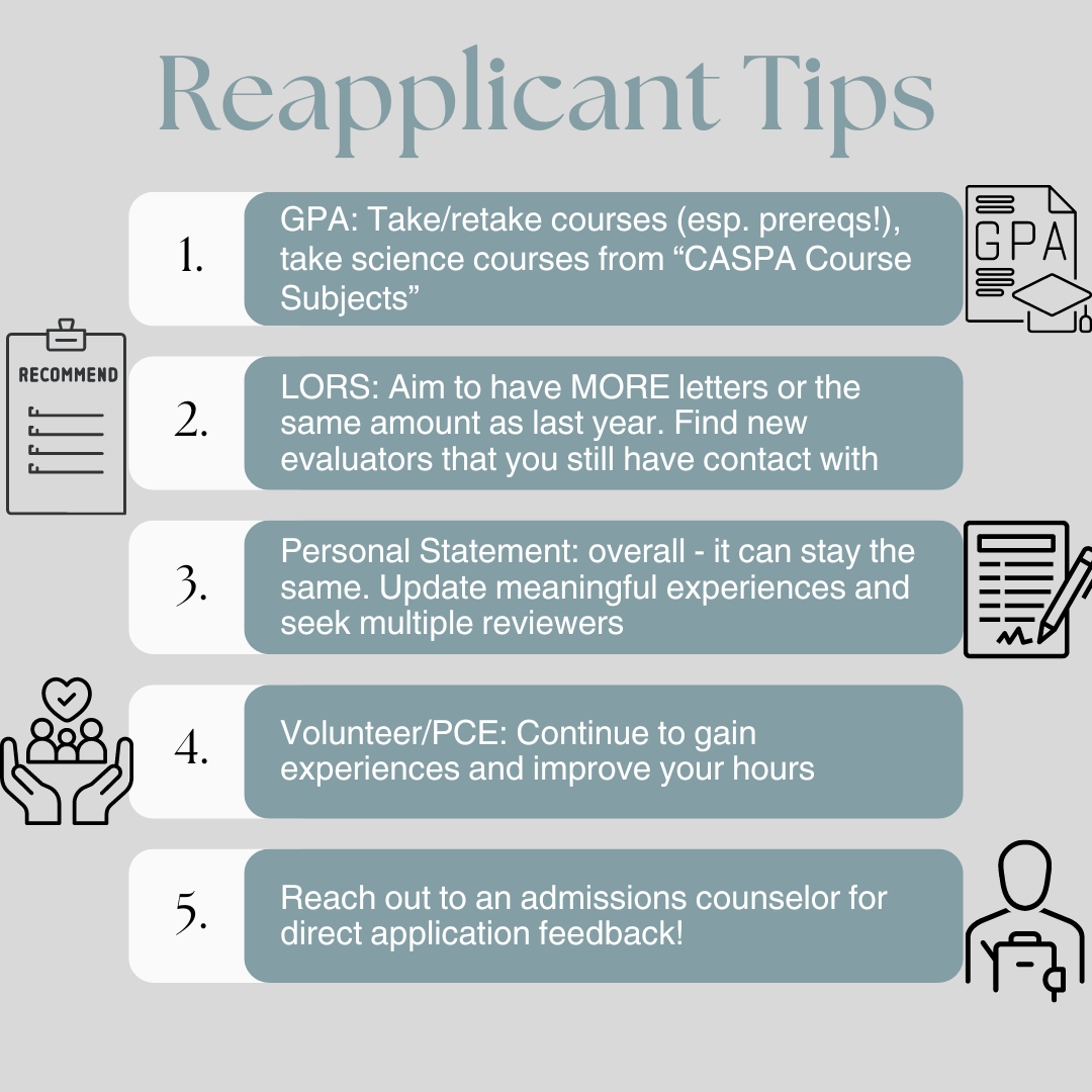 Reapplicant Tips: How to Improve Your PA Application